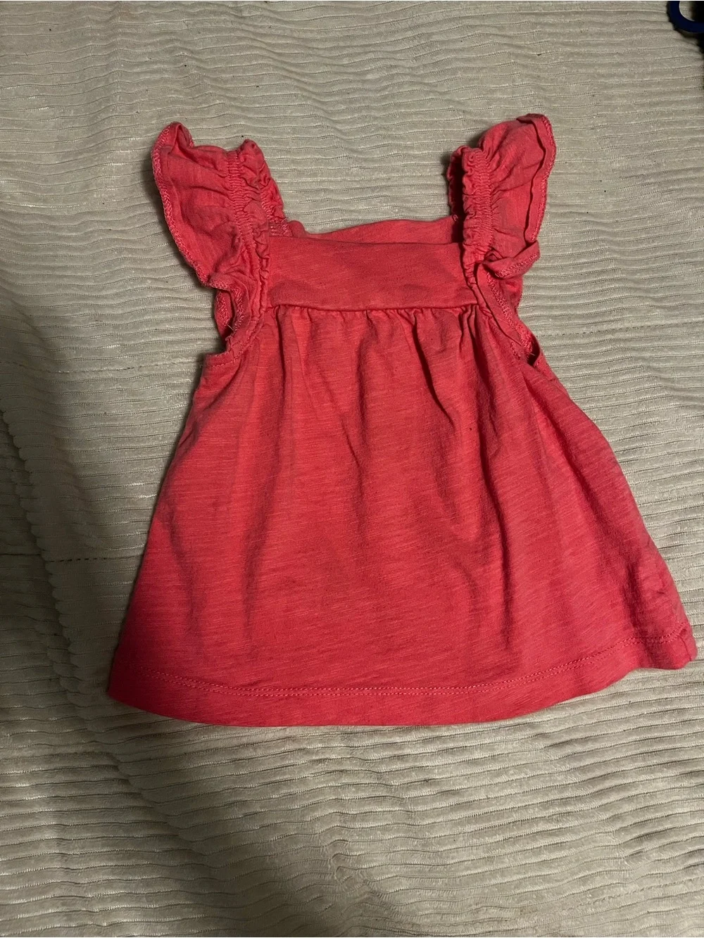 Carter's Coral Ruffle Tank Top